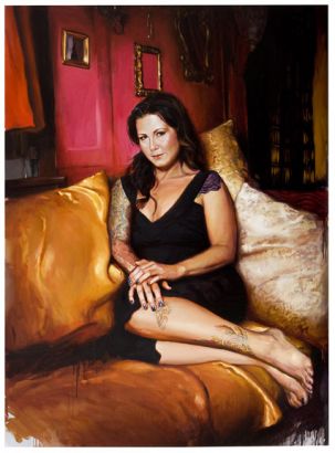 Kim Saigh Leg Tattoo